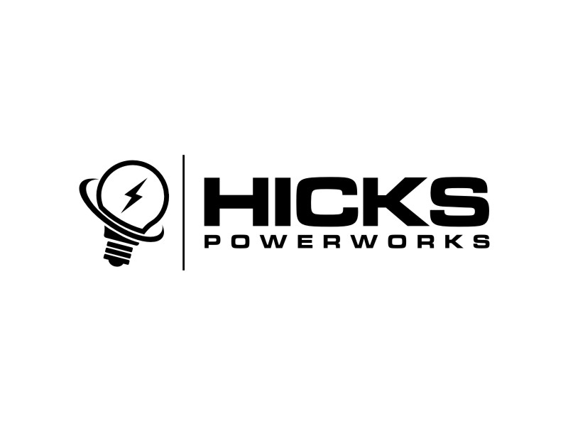 Hicks PowerWorks logo design by sheilavalencia