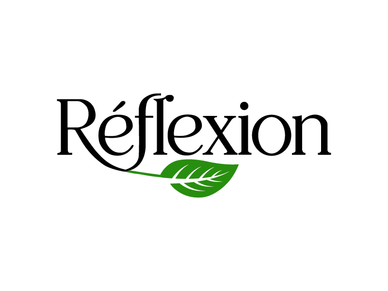 Réflexion logo design by Poki