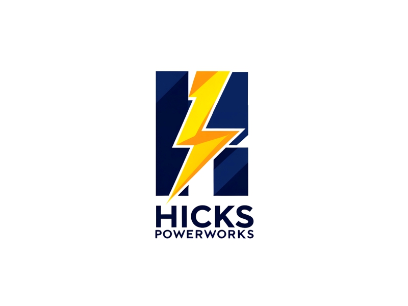 Hicks PowerWorks logo design by ruki