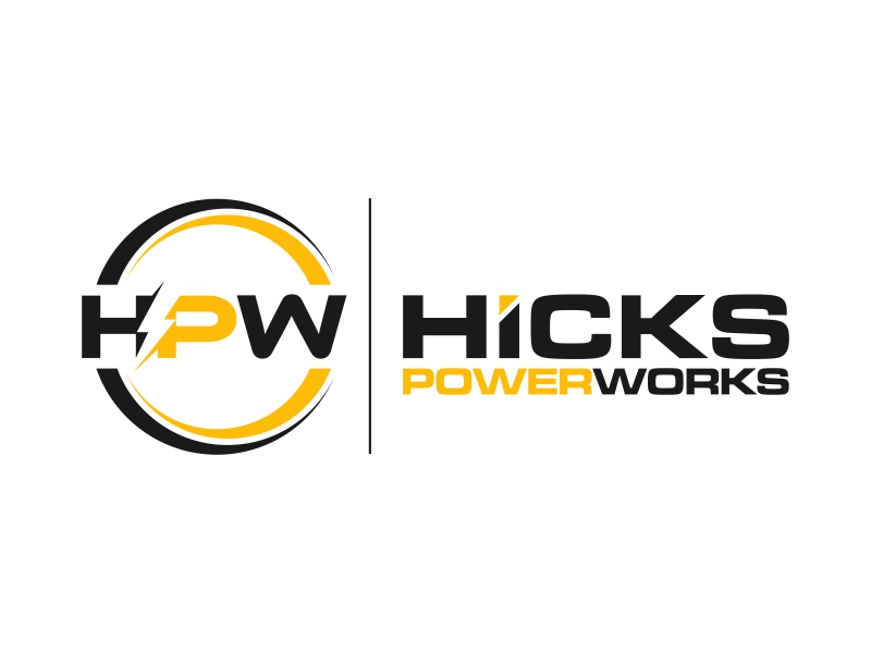 Hicks PowerWorks logo design by yunda