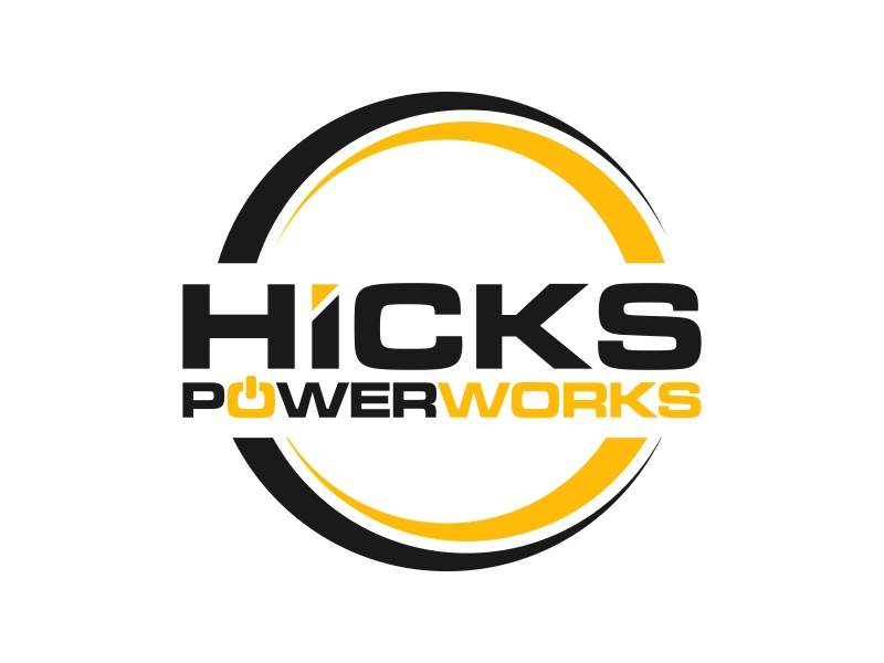 Hicks PowerWorks logo design by yunda