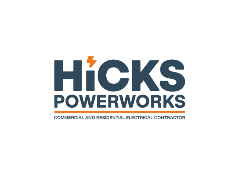 Hicks PowerWorks logo design by Marena