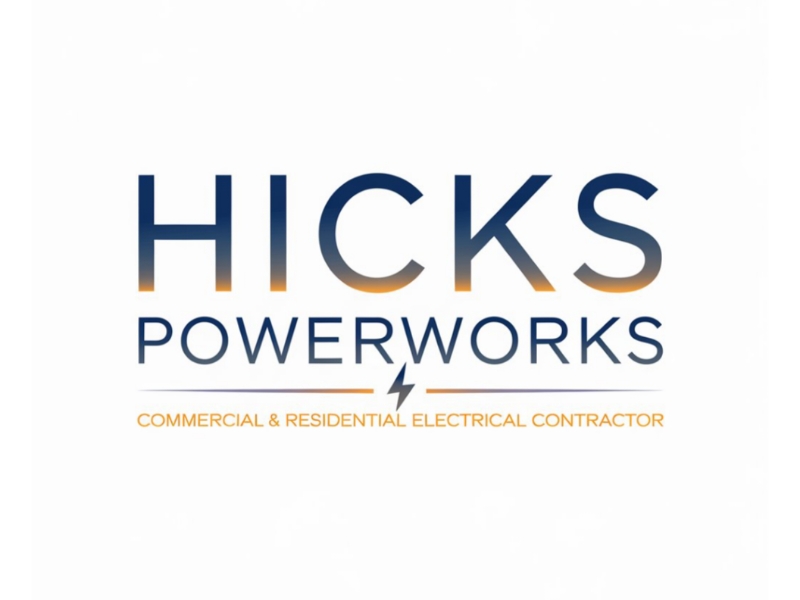 Hicks PowerWorks logo design by Marena