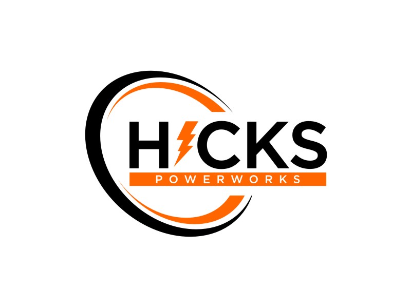 Hicks PowerWorks logo design by sheilavalencia