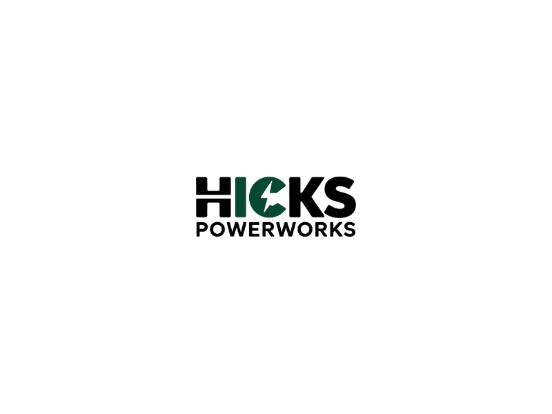 Hicks PowerWorks logo design by iffikhan