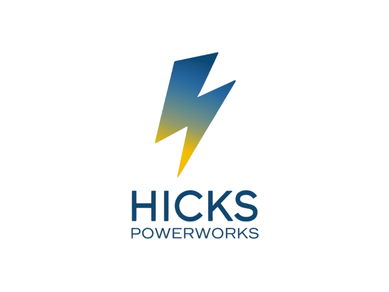 Hicks PowerWorks logo design by D king