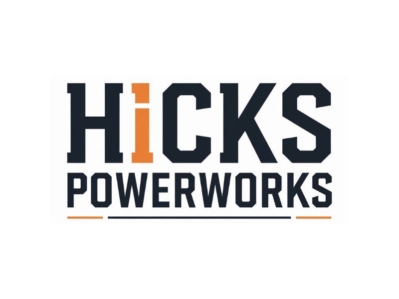 Hicks PowerWorks logo design by D king