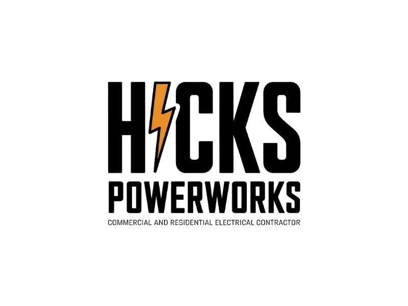 Hicks PowerWorks logo design by D king
