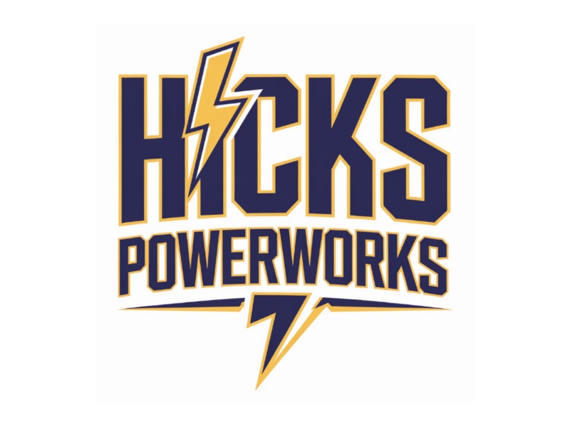 Hicks PowerWorks logo design by D king