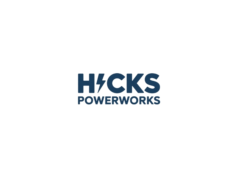 Hicks PowerWorks logo design by iffikhan