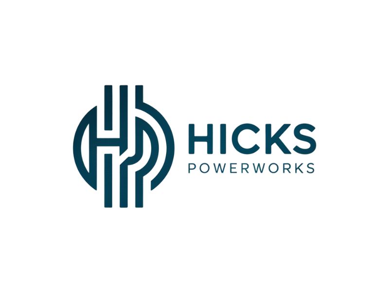 Hicks PowerWorks logo design by XenaArt
