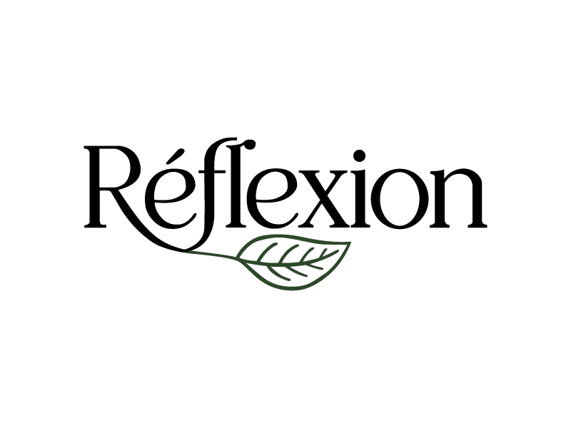 Réflexion logo design by Poki