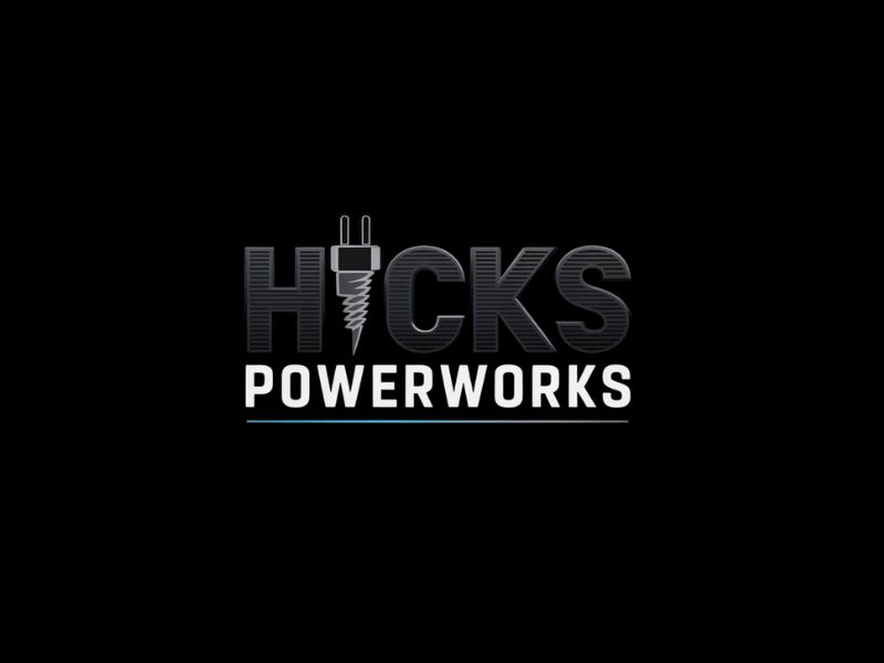 Hicks PowerWorks logo design by Michael Luutu