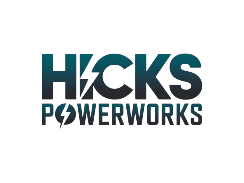 Hicks PowerWorks logo design by Nai