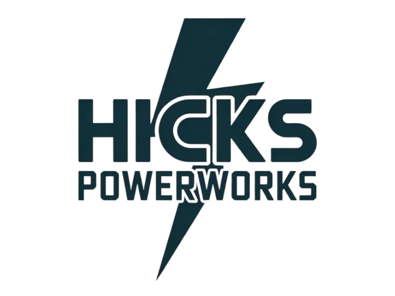 Hicks PowerWorks logo design by Nai