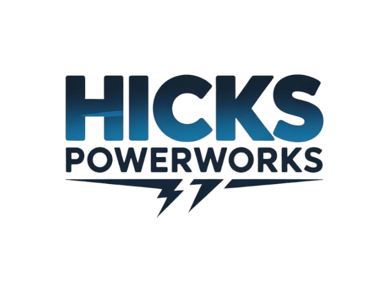 Hicks PowerWorks logo design by Nai