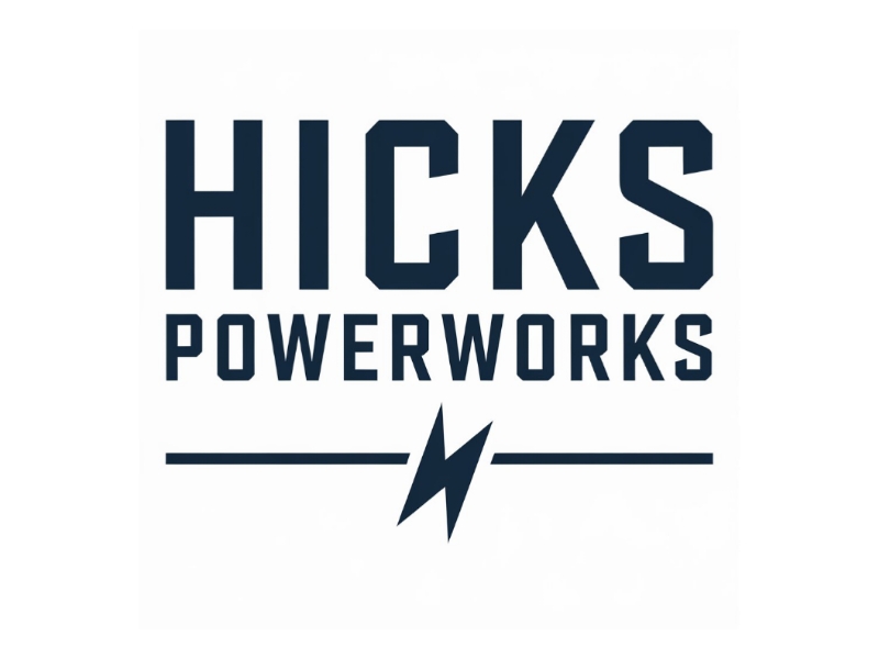 Hicks PowerWorks logo design by D king