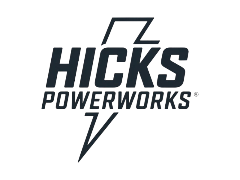 Hicks PowerWorks logo design by Nai