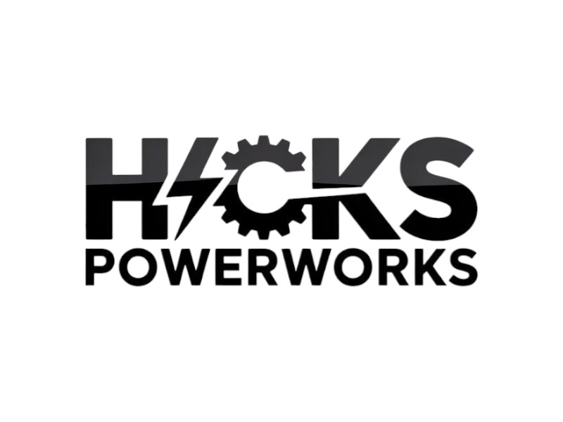 Hicks PowerWorks logo design by Nai