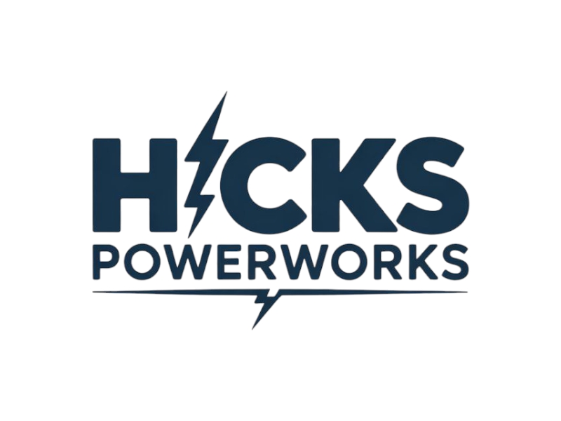 Hicks PowerWorks logo design by Nai