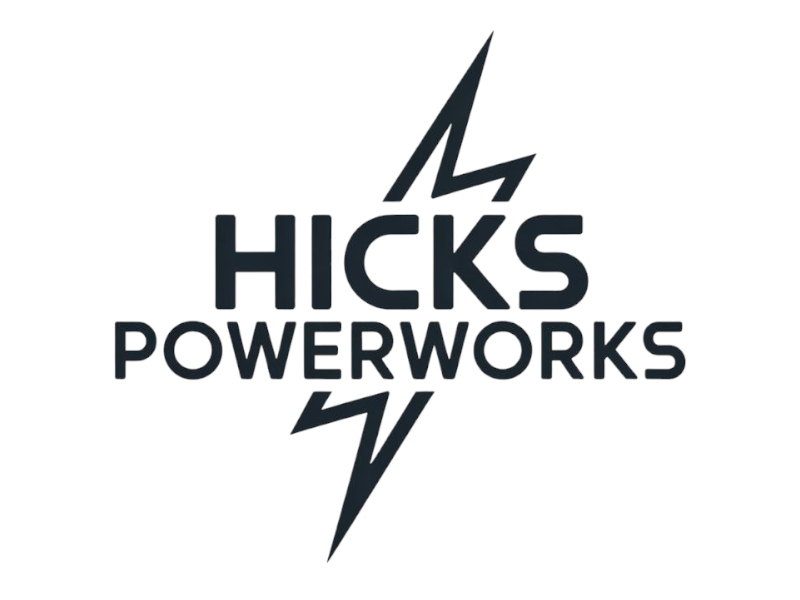Hicks PowerWorks logo design by Nai