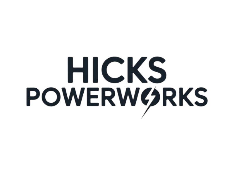 Hicks PowerWorks logo design by Nai