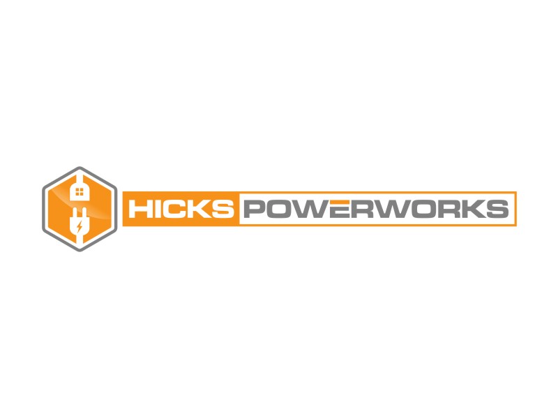 Hicks PowerWorks logo design by sheilavalencia