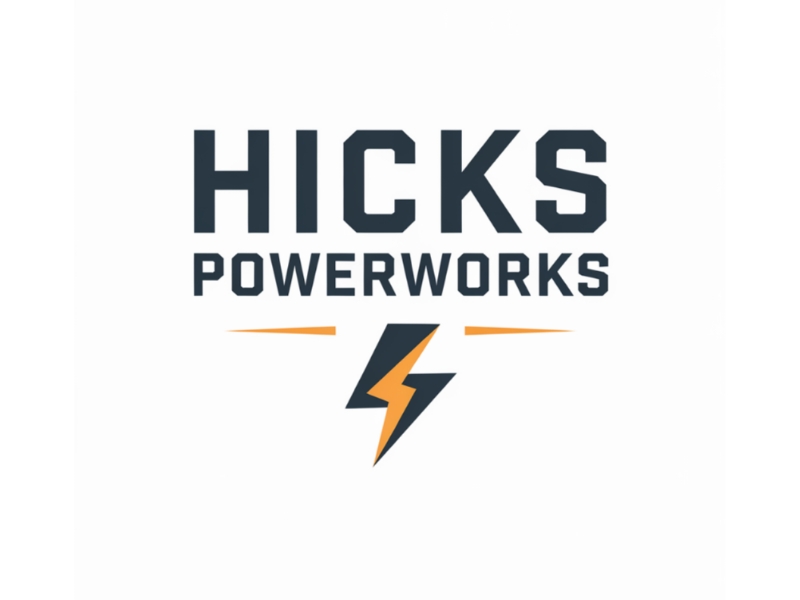 Hicks PowerWorks logo design by Charii