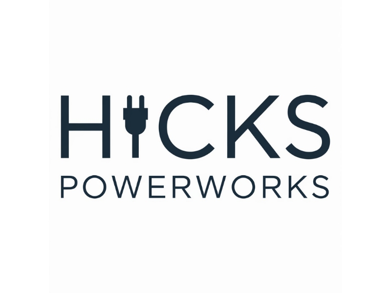 Hicks PowerWorks logo design by Charii