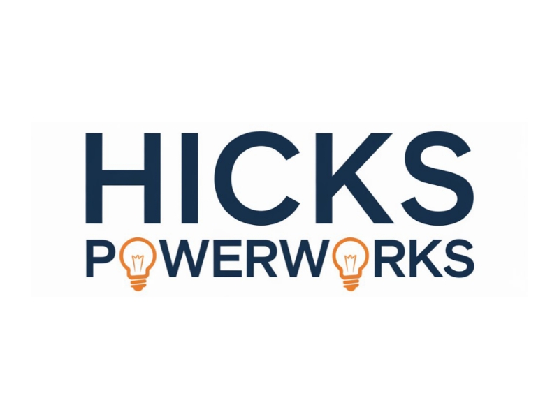 Hicks PowerWorks logo design by Charii