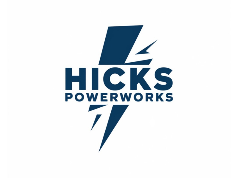 Hicks PowerWorks logo design by Charii