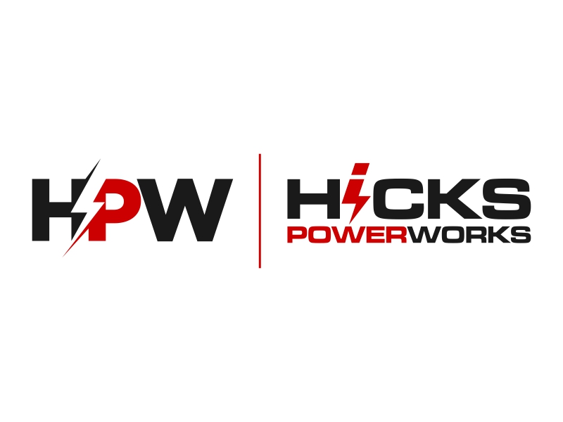 Hicks PowerWorks logo design by yunda