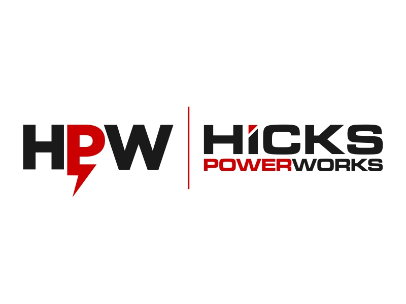 Hicks PowerWorks logo design by yunda