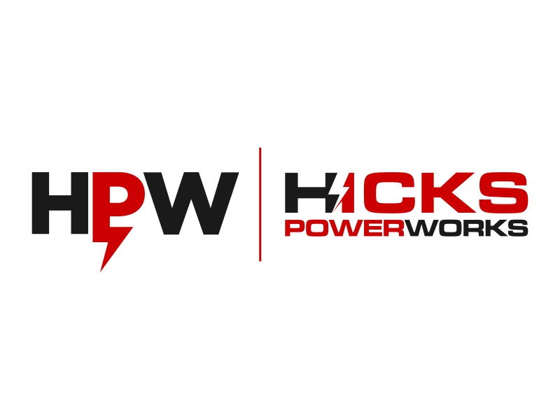 Hicks PowerWorks logo design by yunda