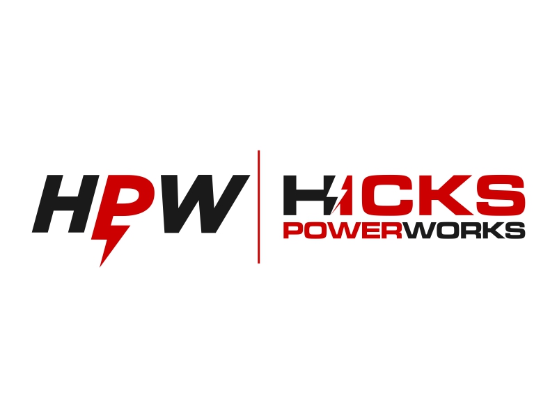 Hicks PowerWorks logo design by yunda