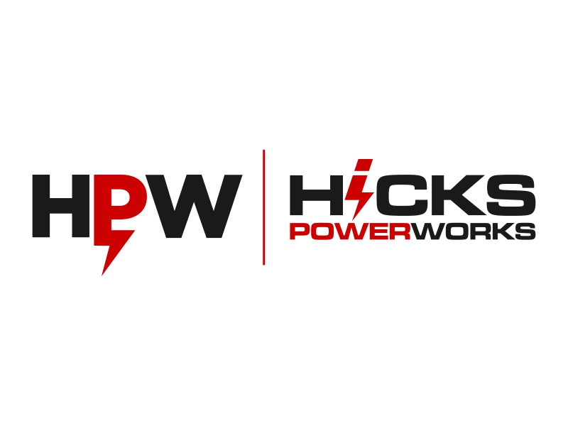 Hicks PowerWorks logo design by yunda