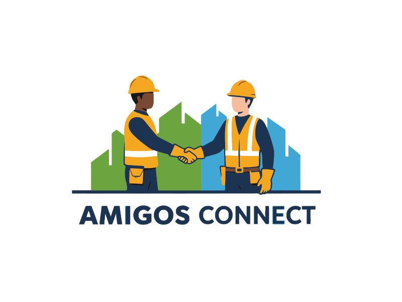 Amigos Connect logo design by mjmdesigns