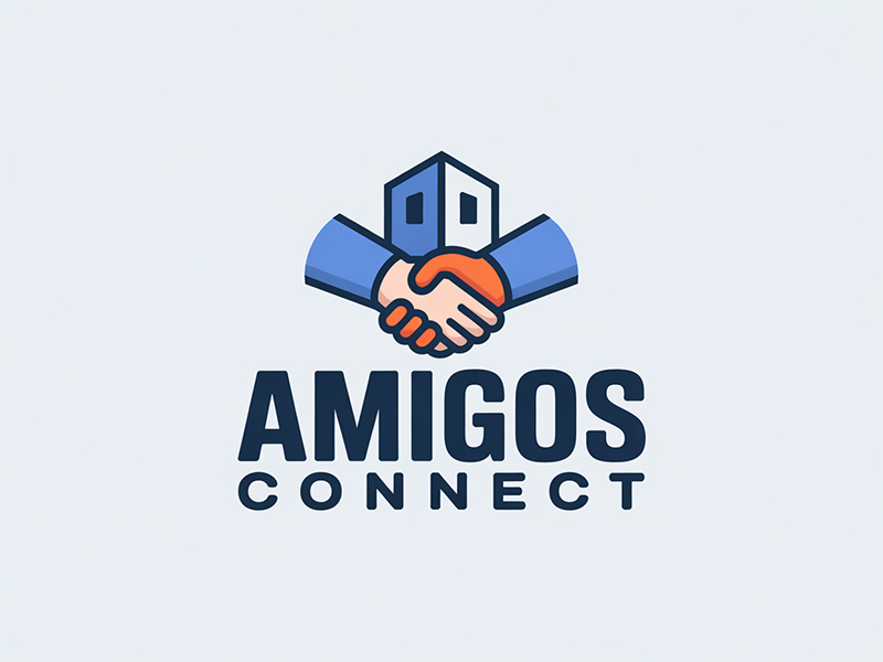 Amigos Connect logo design by IamSoya