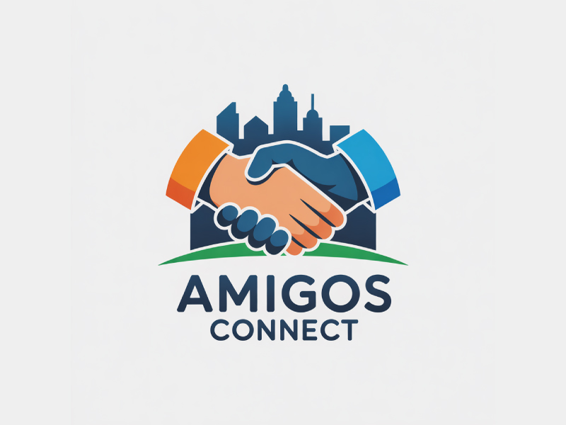Amigos Connect logo design by Poki