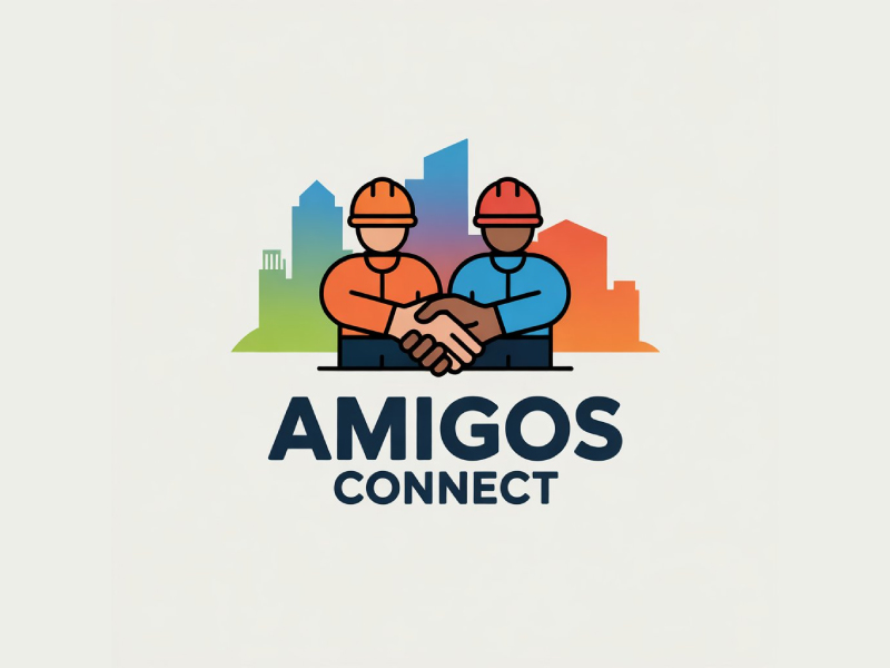 Amigos Connect logo design by Poki