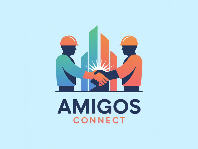 Amigos Connect logo design by Poki