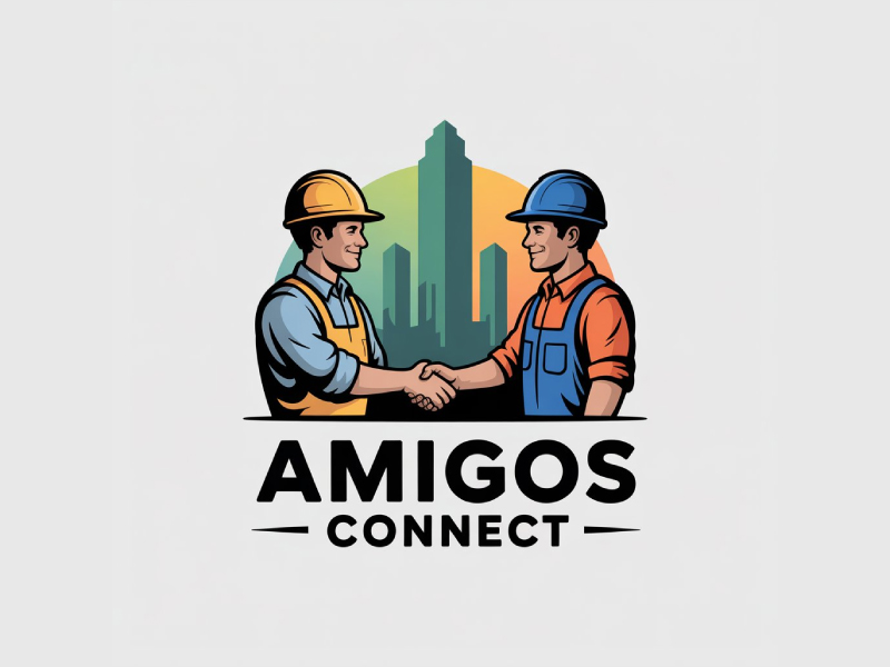 Amigos Connect logo design by Poki