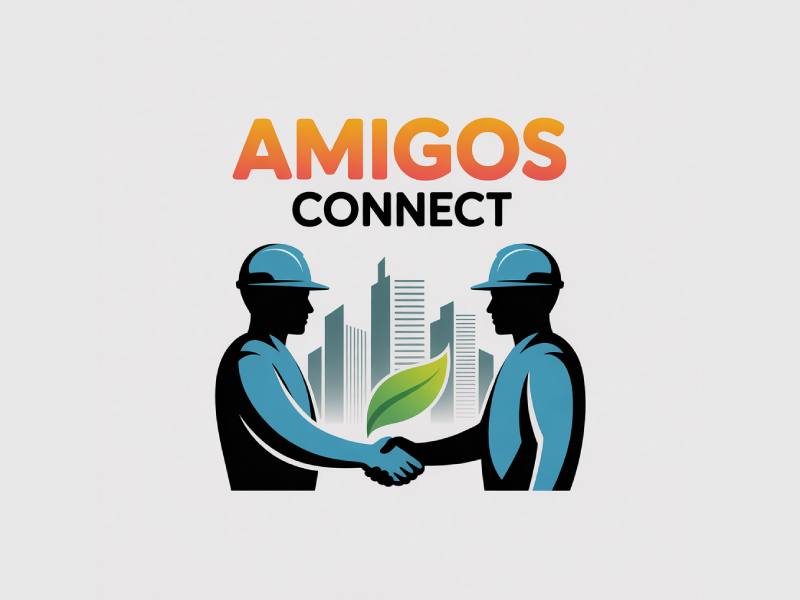 Amigos Connect logo design by Poki