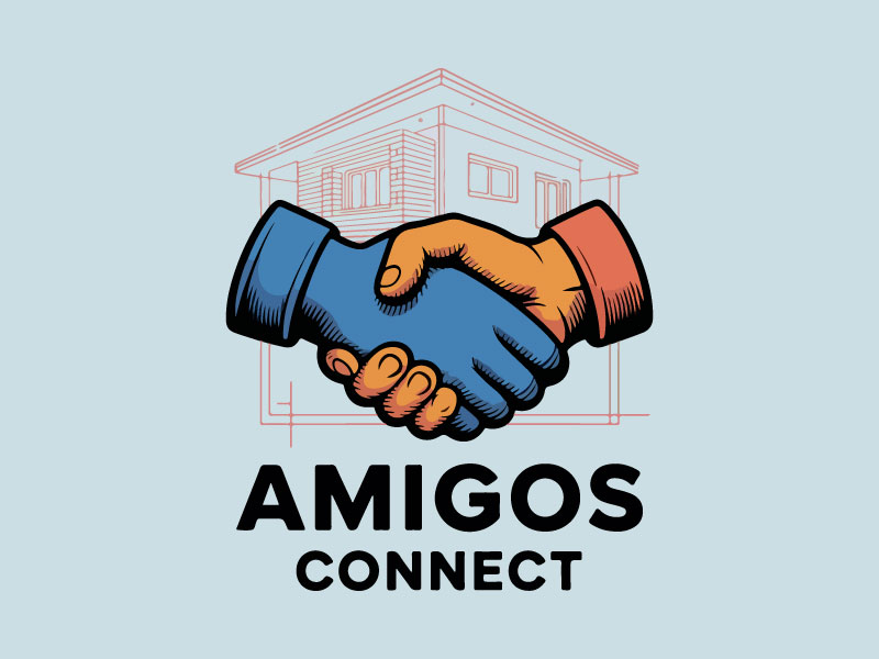 Amigos Connect logo design by Bad Boy