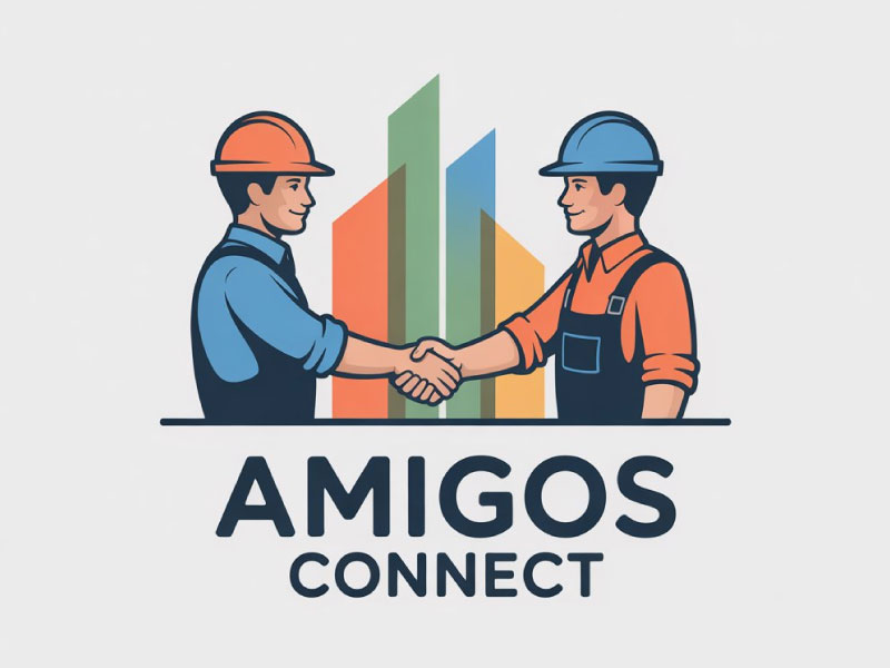 Amigos Connect logo design by Bad Boy
