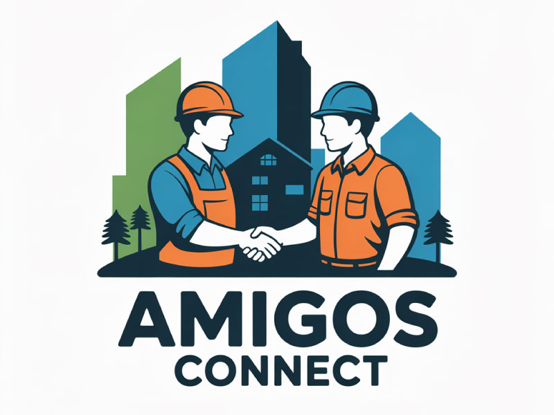 Amigos Connect logo design by Bad Boy