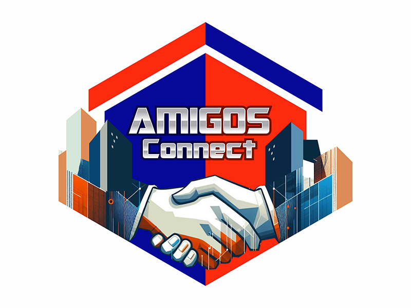 Amigos Connect logo design by gitzart