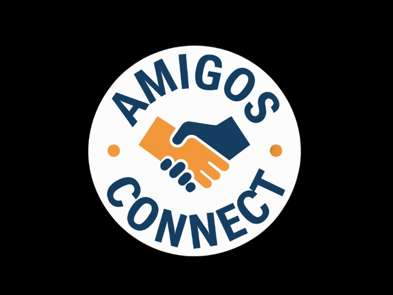 Amigos Connect logo design by D king