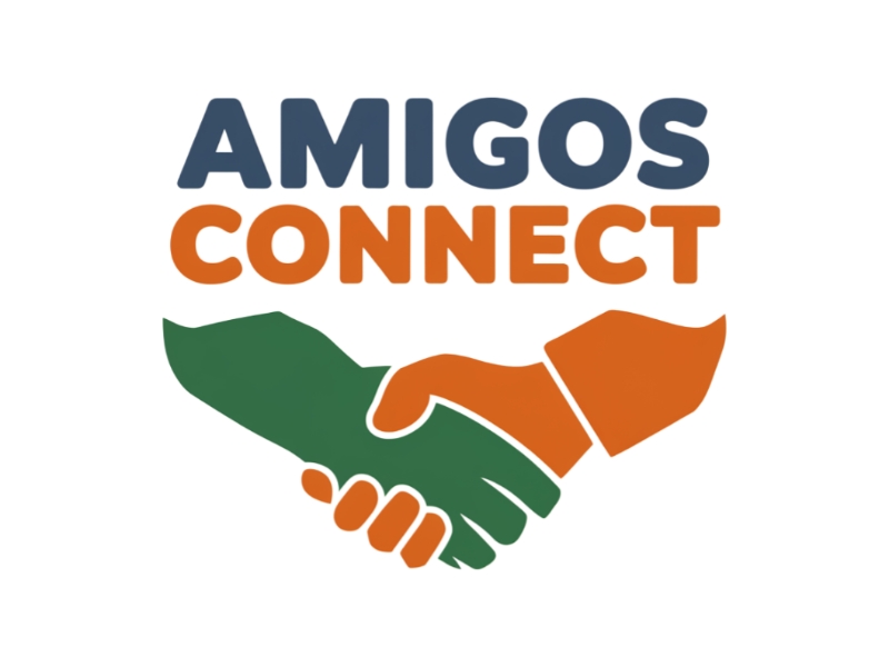 Amigos Connect logo design by D king