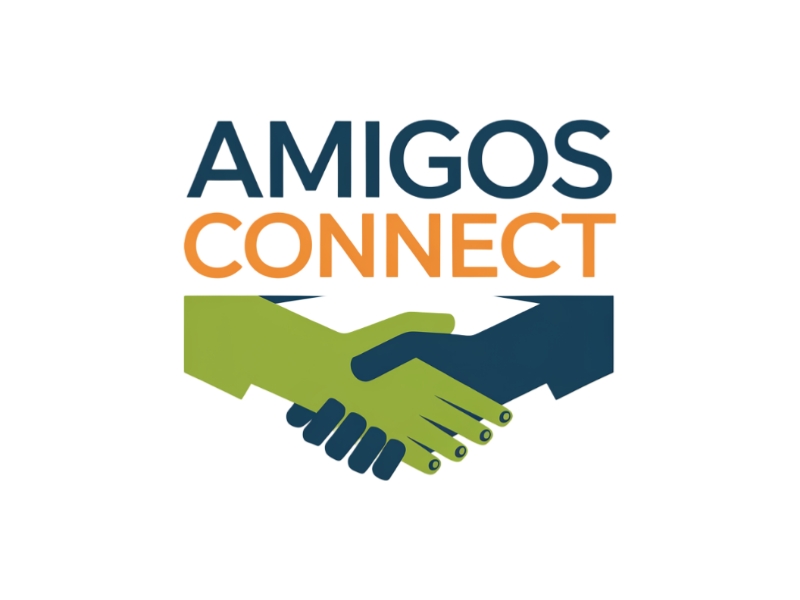 Amigos Connect logo design by D king